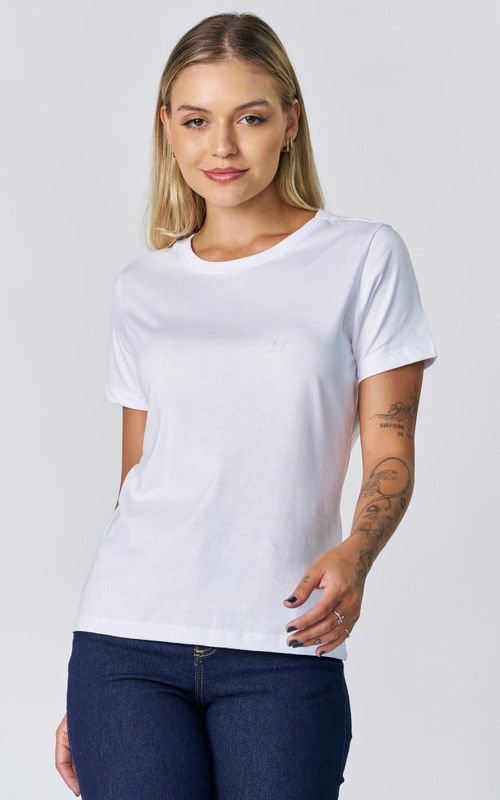 Camiseta Feminina Pima - BRANCO