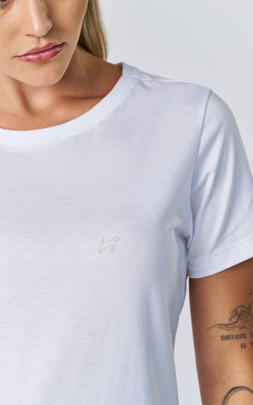 Camiseta Feminina Pima - BRANCO