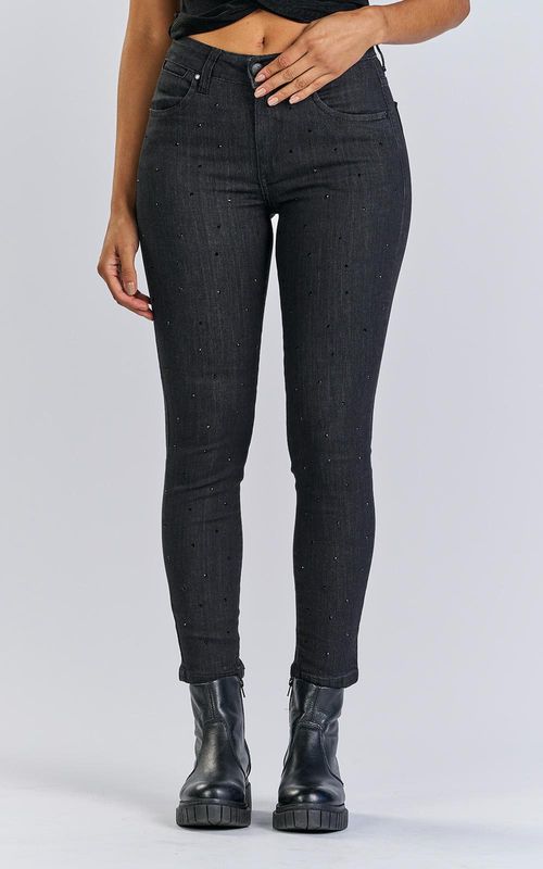 Calça jeans cropped anita feminina - PRETO