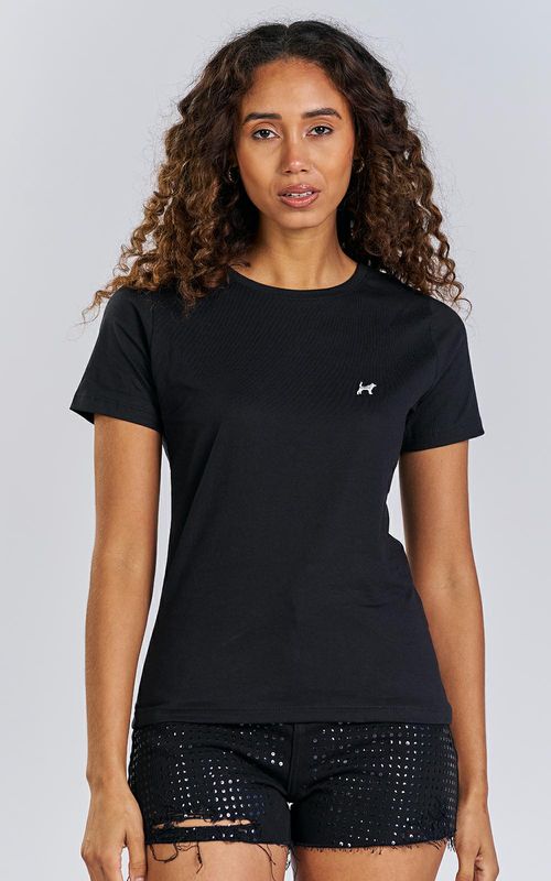 Camiseta Feminina Pima - PRETO