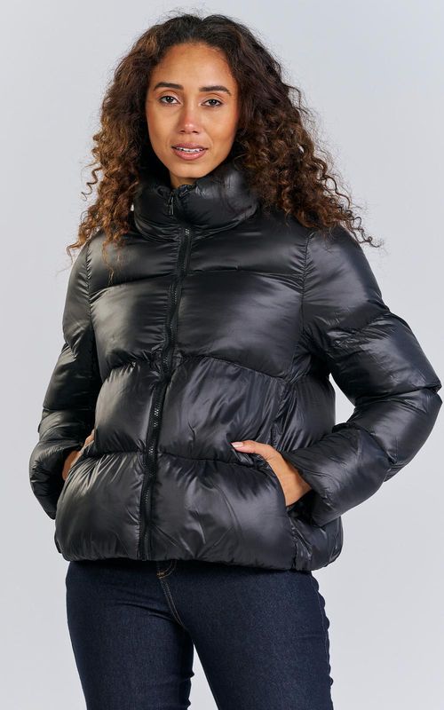 Jaqueta Fem. puffer básica - PRETO