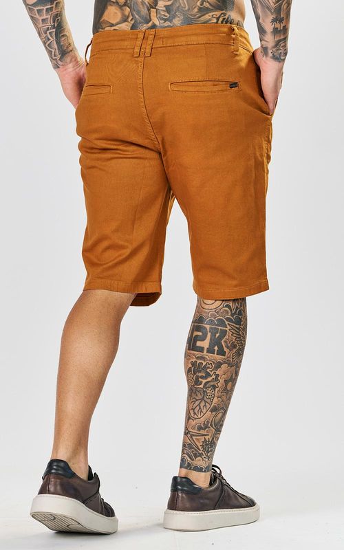 Bermuda Sarja Casual Masculina - MARROM CRAFT