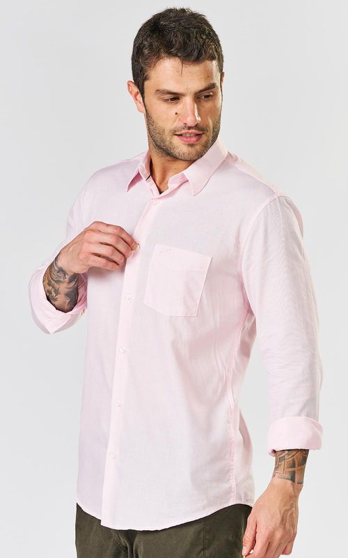 Camisa Masculina Micro listrada - LIST. PARAFINA