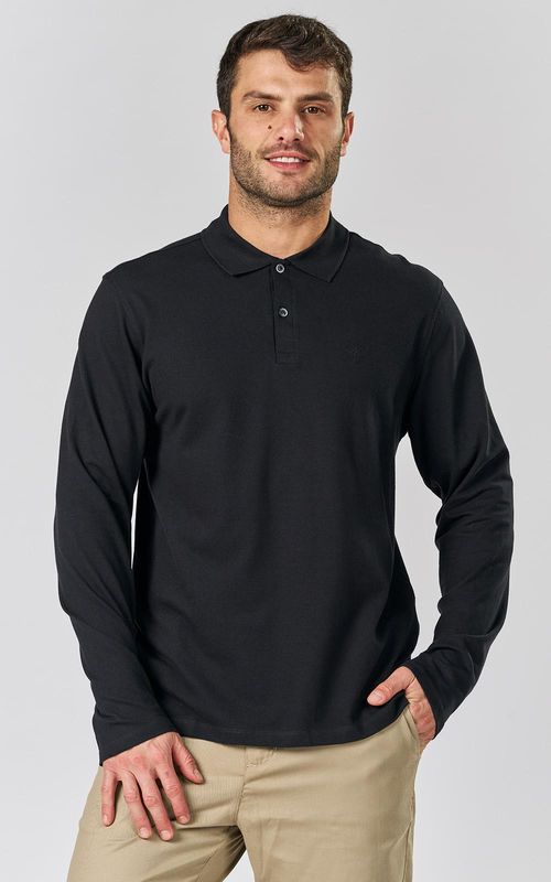 Polo ML Premium - PRETO