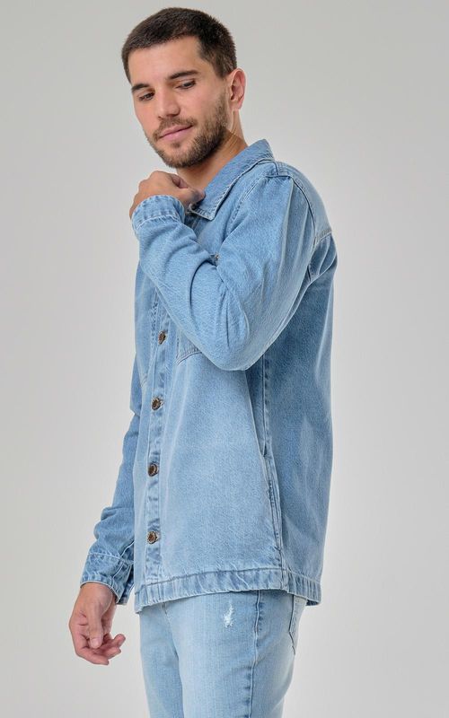 Shacket Masculina Jeans - INDIGO