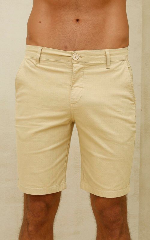 Shorts Masculino Slim Sarja - AMENDOA