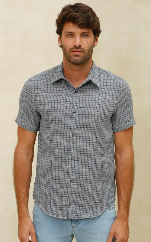 Camisa Masc. MC - XAD MARINHO DUPLA FACE