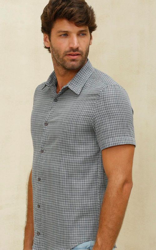 Camisa Masc. MC - XAD MARINHO DUPLA FACE