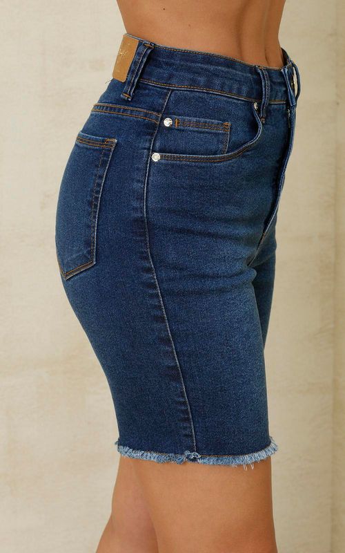 Bermuda Jeans Feminina Job - INDIGO