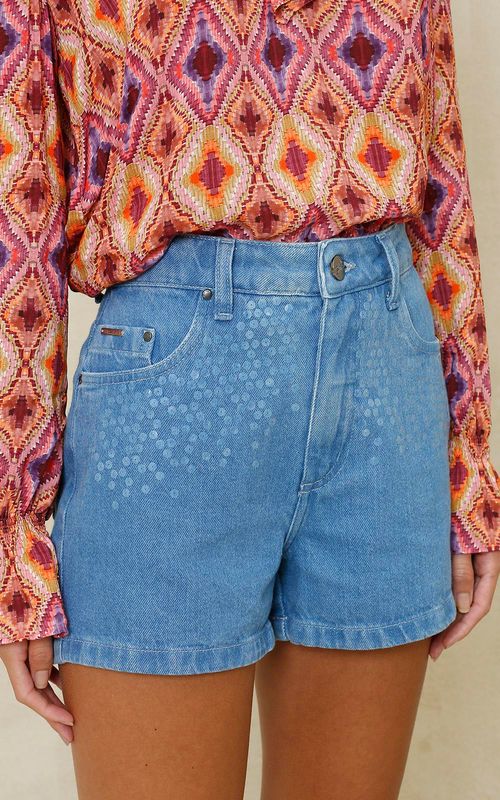 Shorts Jeans Feminino Mom - INDIGO