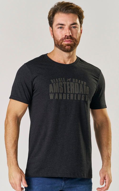 Camiseta Estampada - PRETO