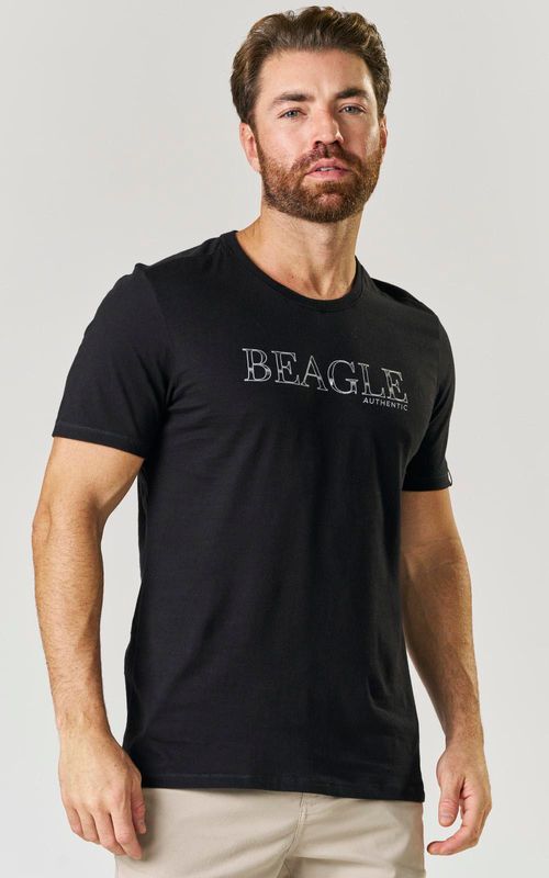 Camiseta Estampada - PRETO