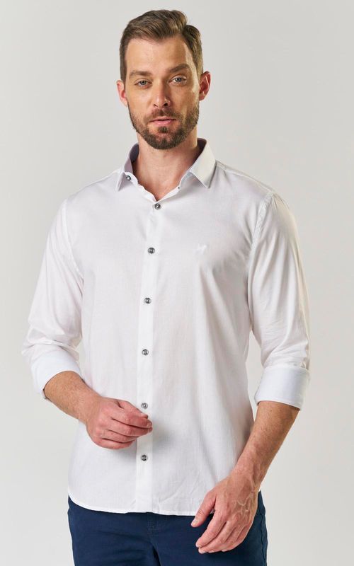 Camisa Masc. ML - BRANCO