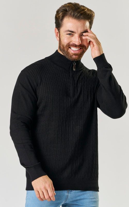 TRICOT MASCULINO. - PRETO