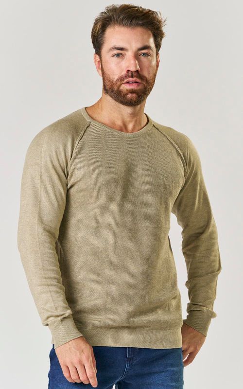 TRICOT MASCULINO. - TAUPE