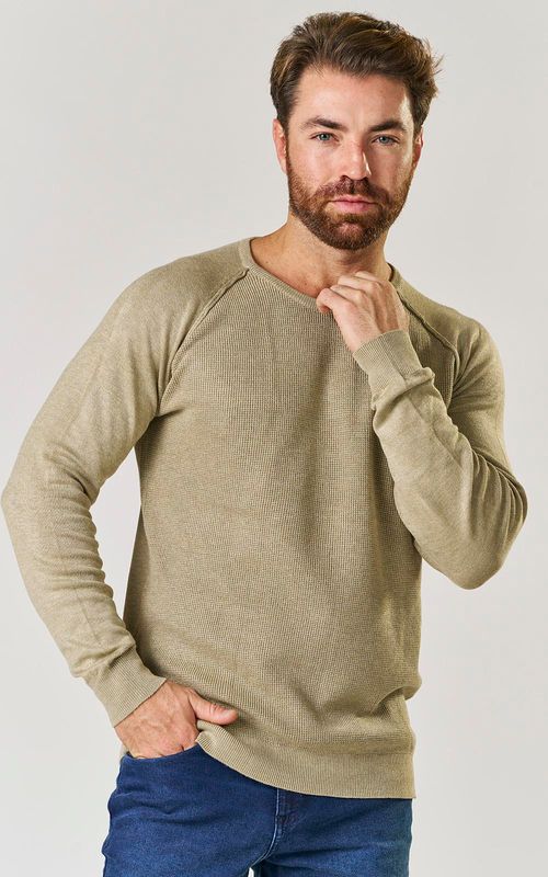 TRICOT MASCULINO. - TAUPE