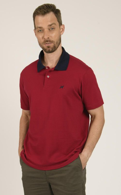 Polo Masculina Básica Retilínia Personalizada - VRM TANGO RED