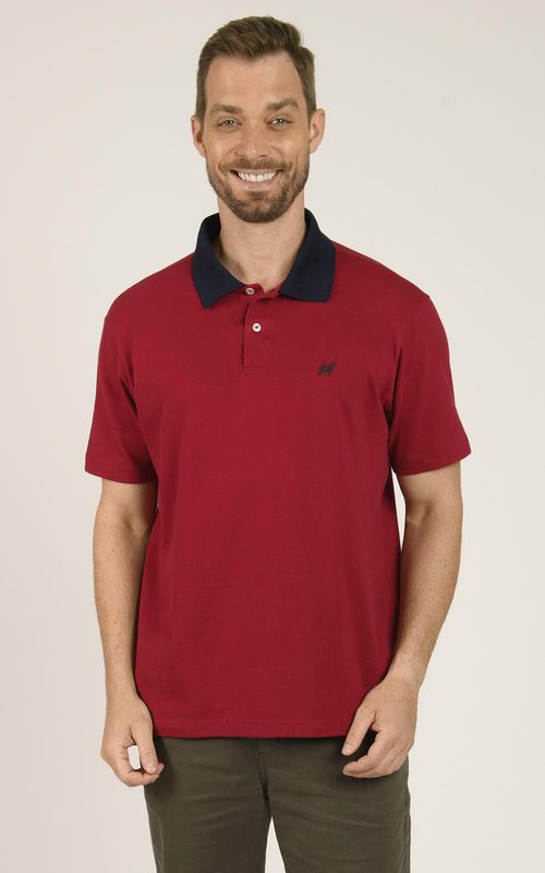 Polo Masculina Básica Retilínia Personalizada - VRM TANGO RED