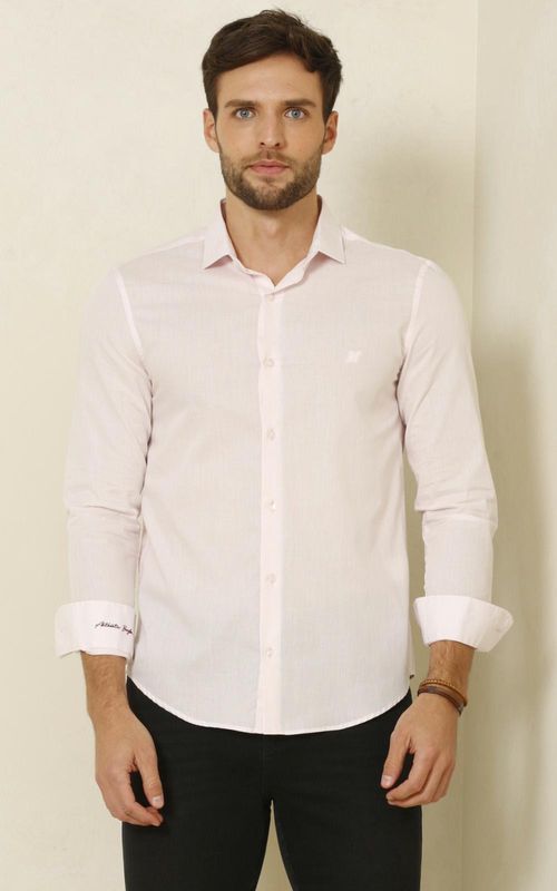 Camisa ML masculina xadrez - XADREZ ROSA