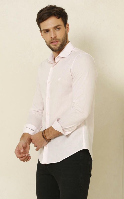 Camisa ML masculina xadrez - XADREZ ROSA