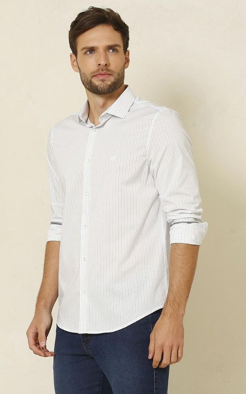 Camisa ML masculina - BRANCO