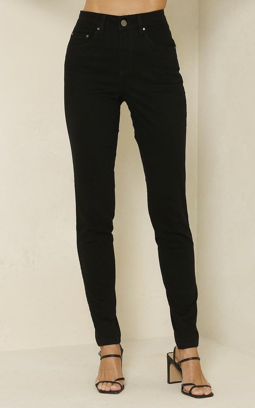Calça Feminina Skinny Sarja - PRETO