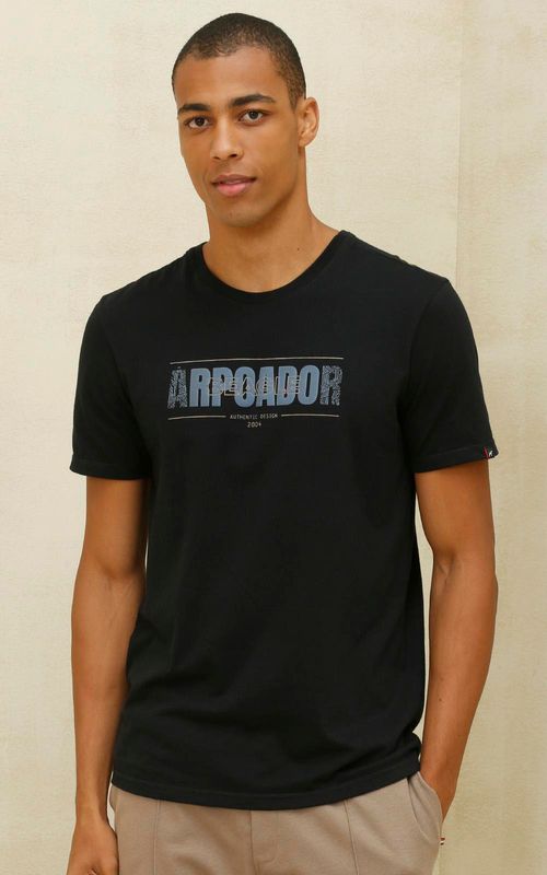 Camiseta Estampada - PRETO