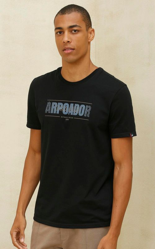 Camiseta Estampada - PRETO