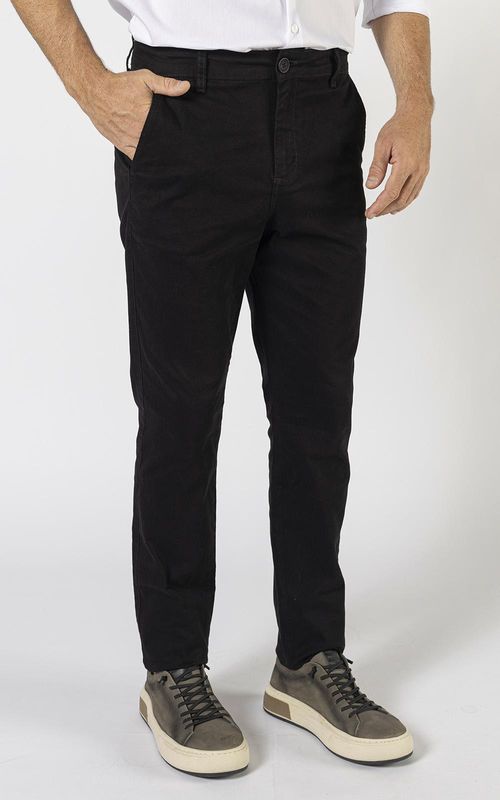 Calça Masculina Casual Sarja - PRETO