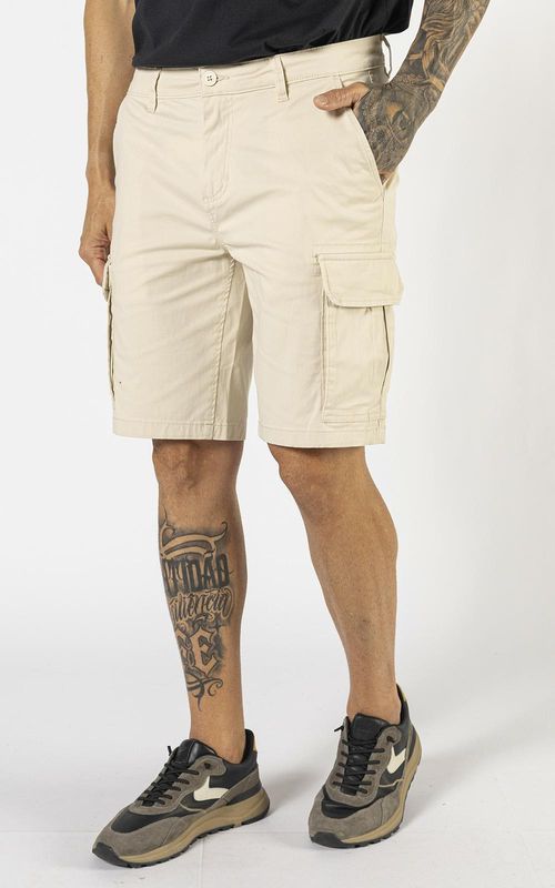 Bermuda Masculina cargo chino. - OFF-WHITE