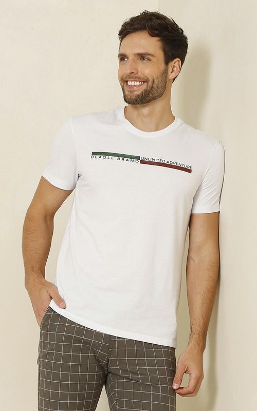 Camiseta Estampada - BRANCO