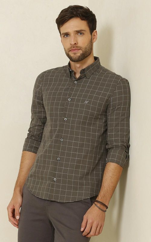 Camisa ML masculina xadrez - XADREZ PRETO