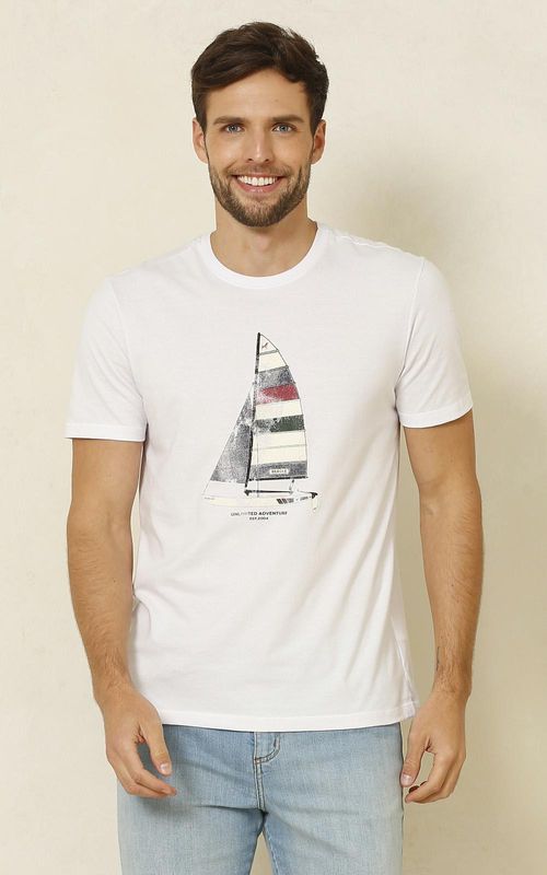 Camiseta Estampada - BRANCO