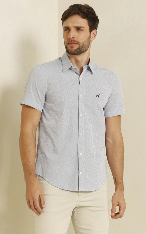 Camisa MC masculina Xadrez - MAR