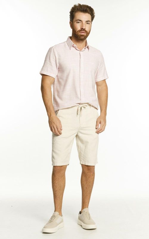 Bermuda Masculina slim chino - OFF-WHITE