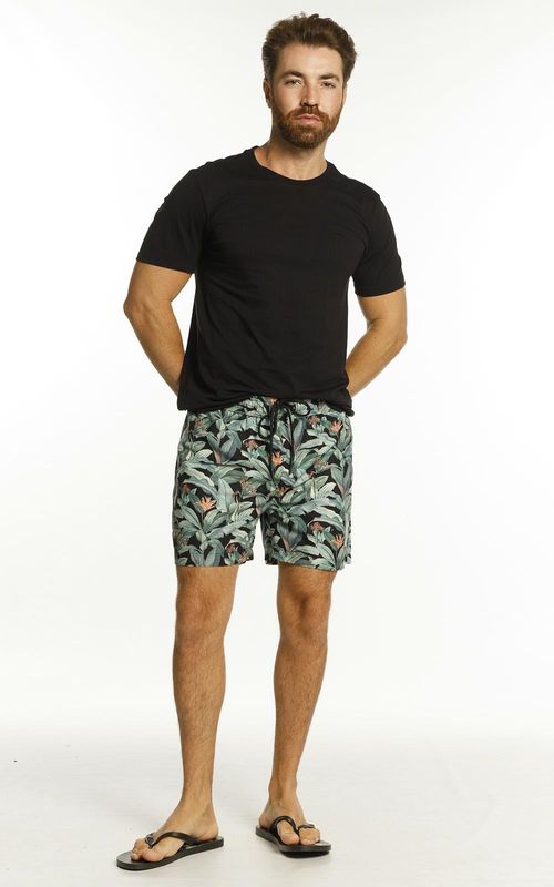 Beachshorts estampado - PRETO