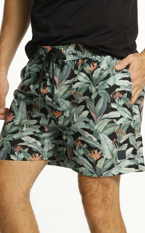 Beachshorts estampado - PRETO