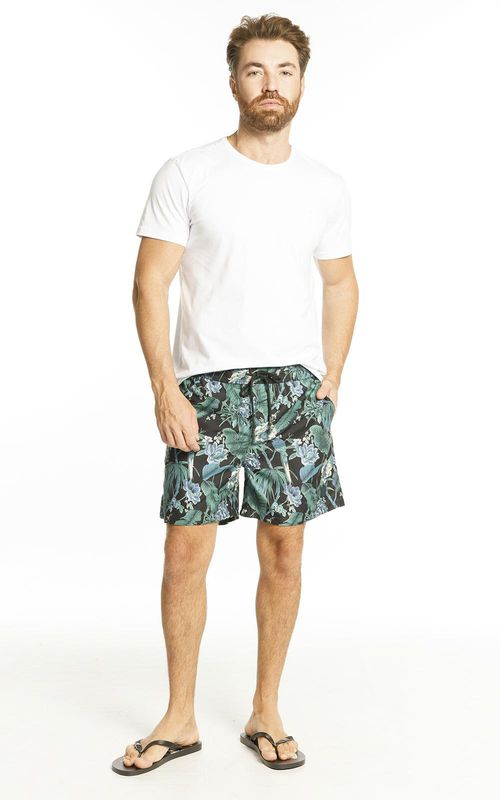 Beachshorts estampado - PRETO