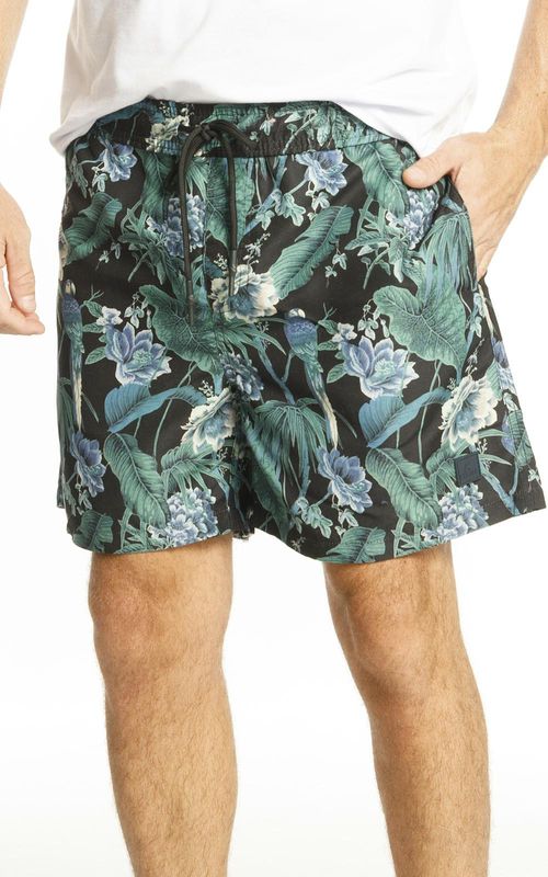 Beachshorts estampado - PRETO