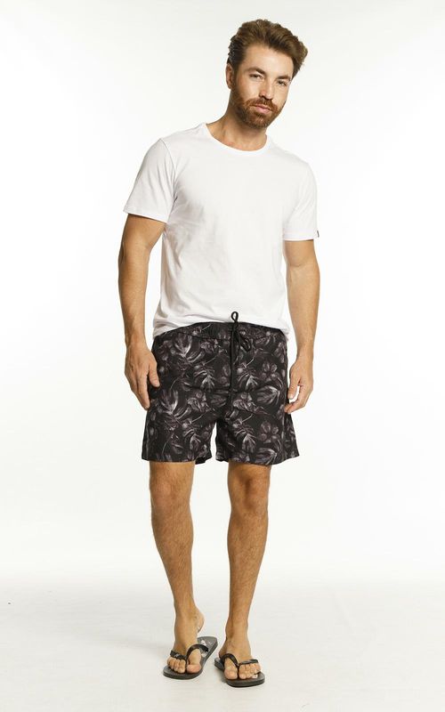 Beachshorts estampado - PRETO