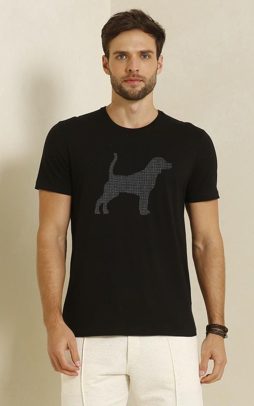 Camiseta Estampada - PRETO