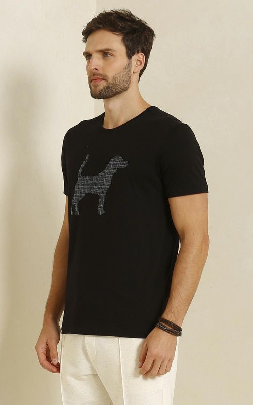 Camiseta Estampada - PRETO