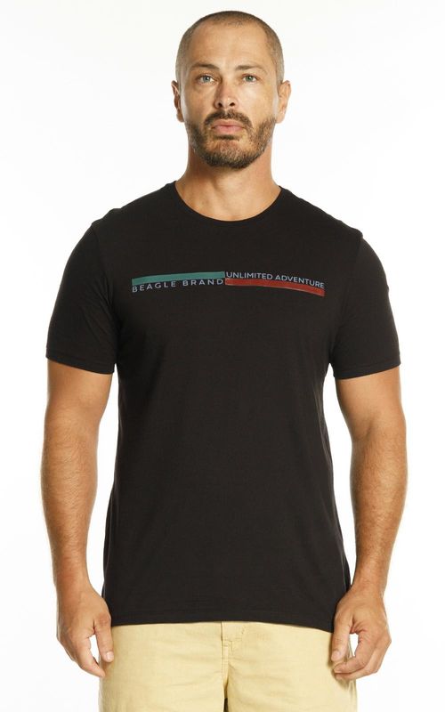 Camiseta Estampada - PRETO
