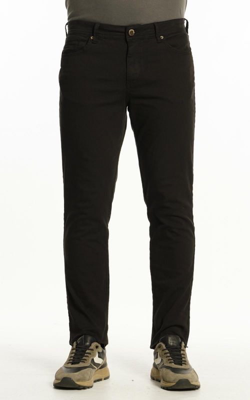 Calça Masculina Slim Sarja - PRETO