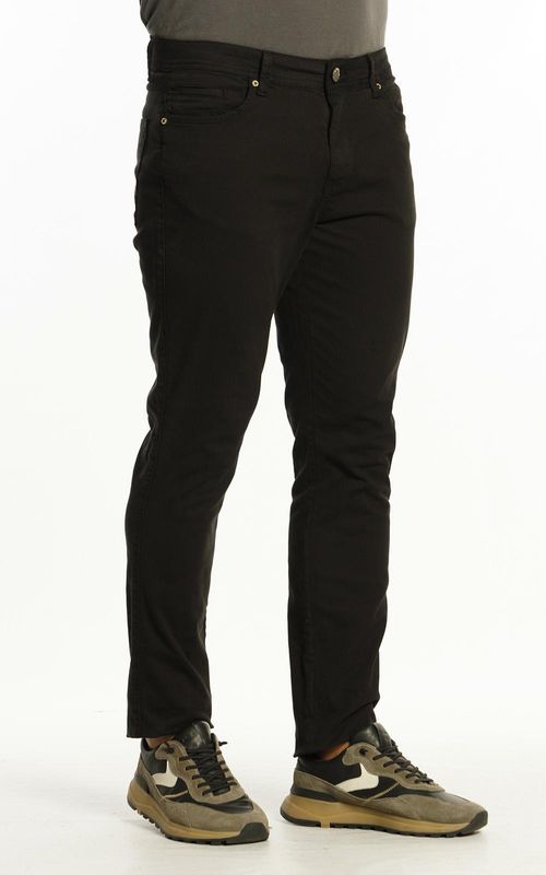 Calça Masculina Slim Sarja - PRETO