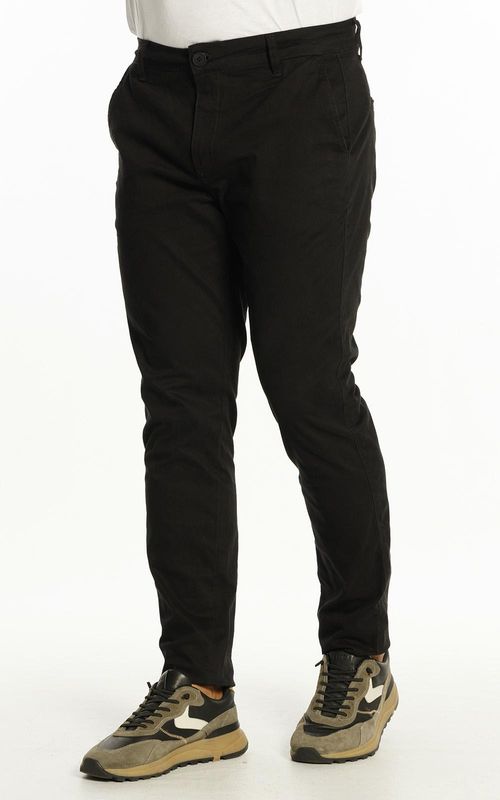 Calça Masculina Sarja Casual Slim - PRETO