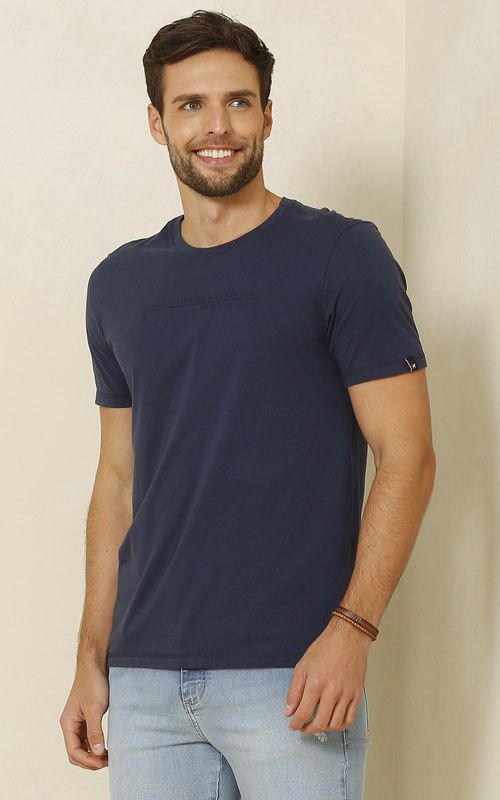 Camiseta Estampada - MARINHO
