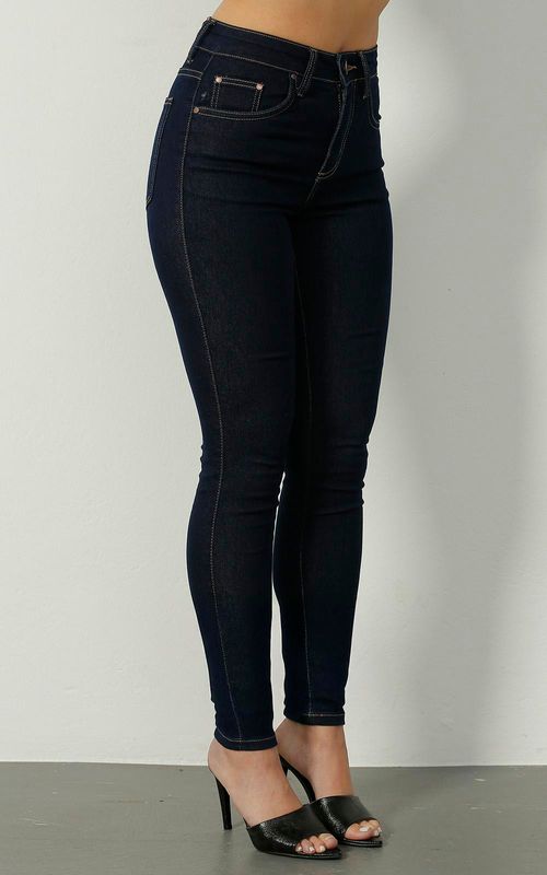 Calça Feminina Jeans Stretch Skinny Confort - ESCURO