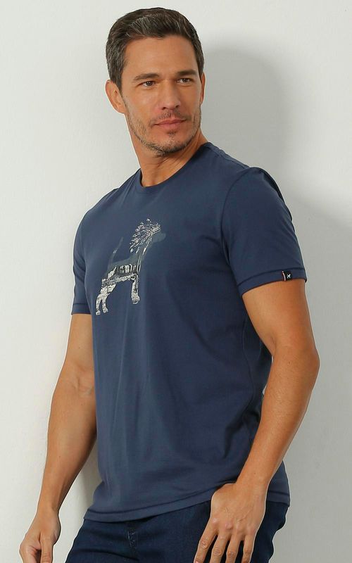 Camiseta Estampada - MARINHO