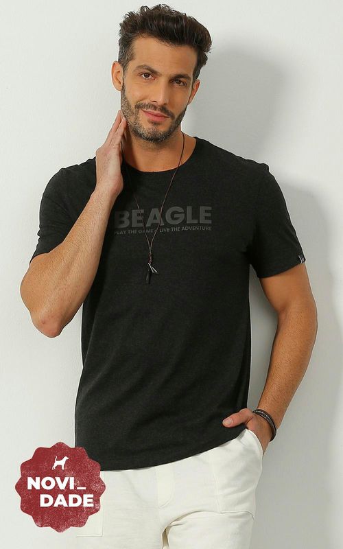 Camiseta Estampada - PRETO